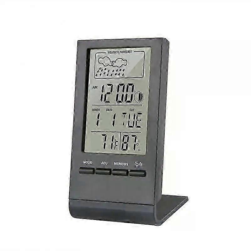 Multifunction Calendar Temperature Digital Alarm Clock Electronic Calendar Thermometer Hygrometer Table Desk Clock with Time