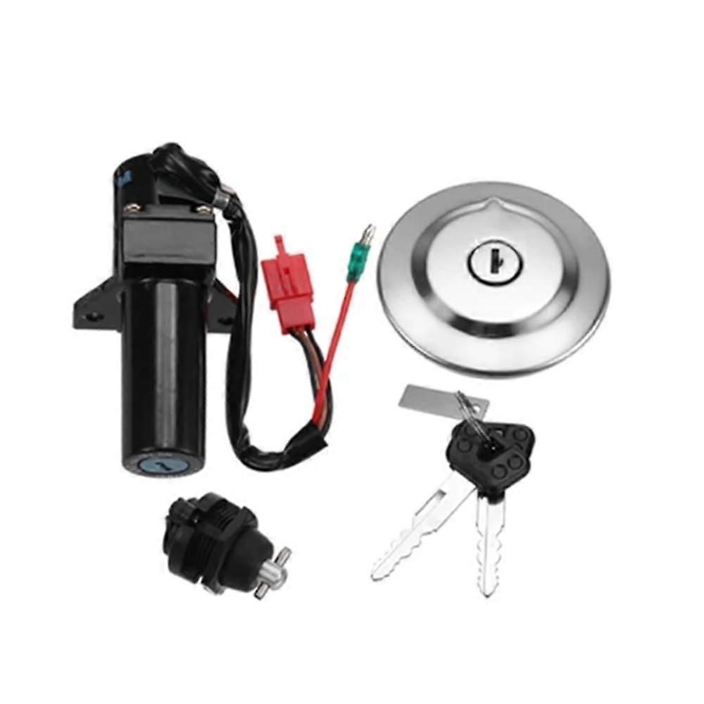 Motorcycle Ignition Switch Motorcycle Electric Ignition Switch Lock Set Fuel Tank Cap Seat Lock Key For Yamaha YBR125 For YBR 125 20072014