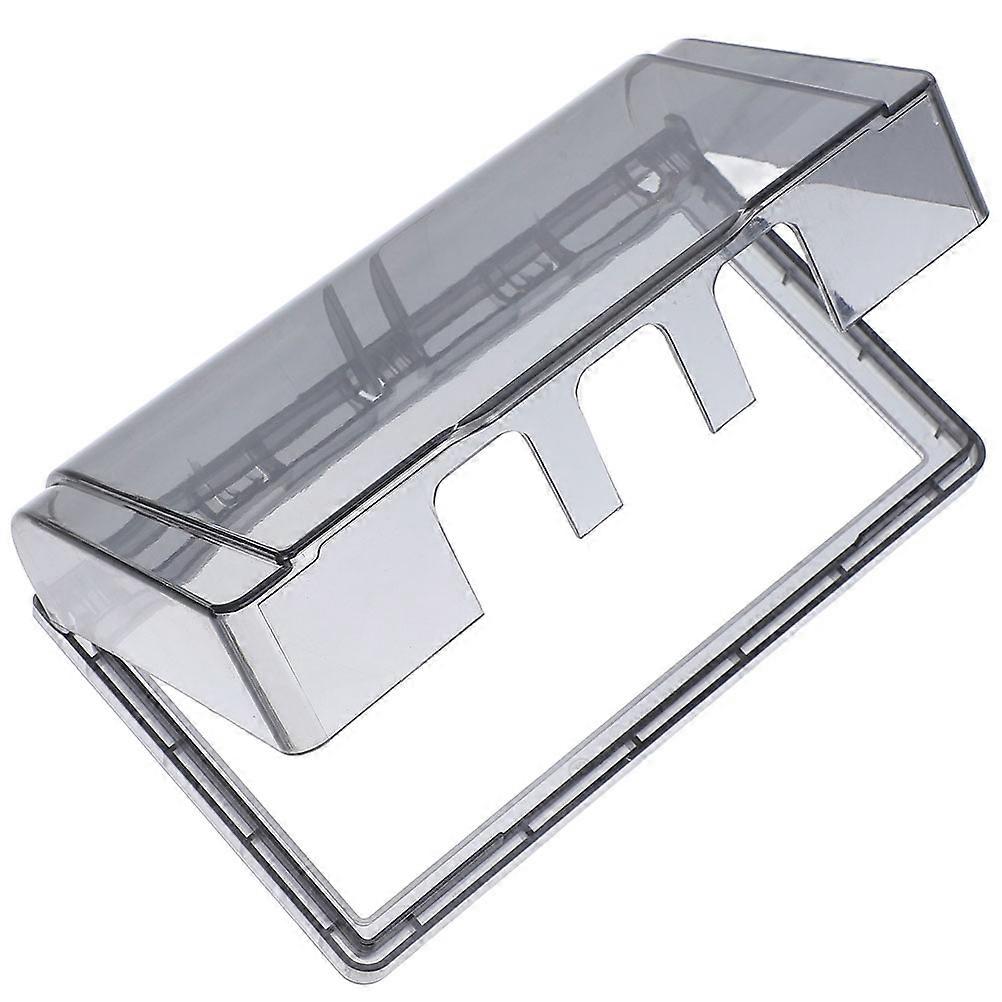 Waterproof Outlet Cover for Home with ABS Material Dark Grey Color Ensures Electrical Safety in Bathrooms and Kitchens 1 Piece