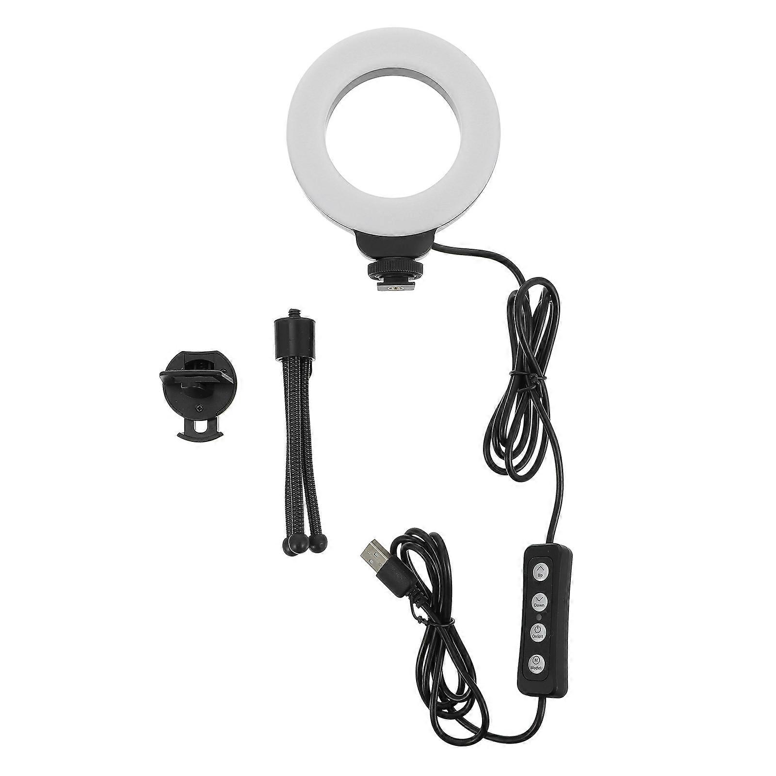 Adjustable LED Ring Light for Webcam, Broadcasting, Makeup & Video Camera Use – for Computer Photography and Live Streaming