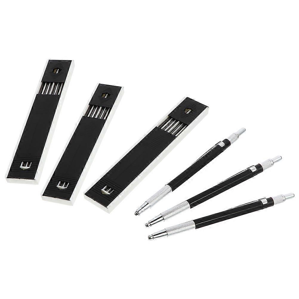 3 Sets Premium Metal Mechanical Pencils for Drawing, Engineering & Artistic Work – Fine Craftsmanship for Artists, Builders & Design Professionals