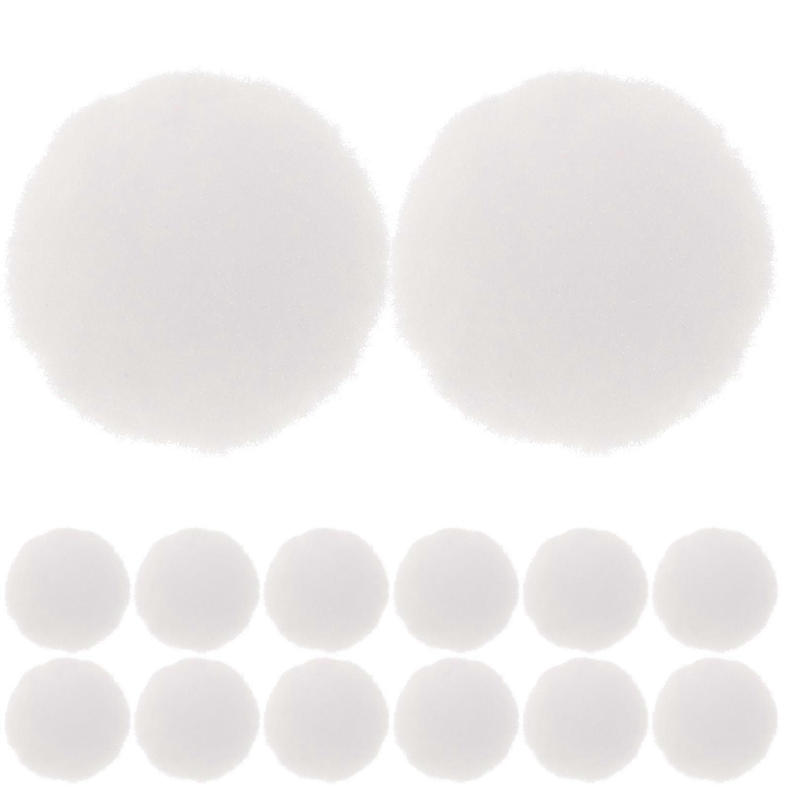 Kids Crafts Plush Ball Toy Tassel Key Chain Cellphone Accessory for Kids Creative Manual Diy Project White 25mm Round 500Pcs
