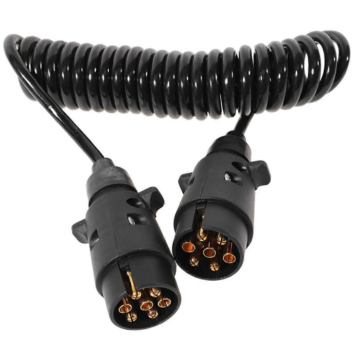 Wrapped extension cable for trailer
Spiral extension cable
Flexible design for reliable connection
Compatible with various vehicles
Black