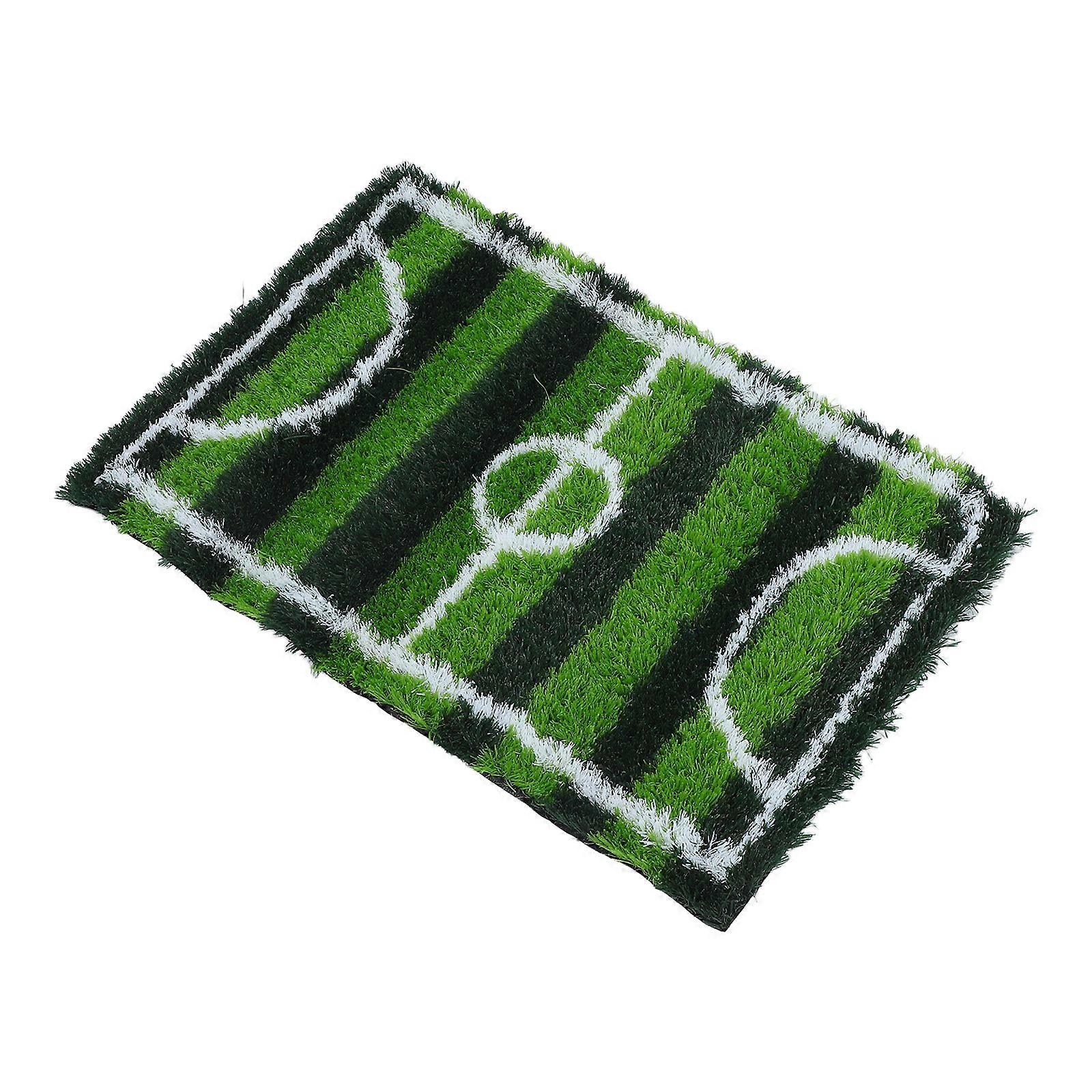 It looks like you've provided a product listing or title for a **football themed rug or artificial grass carpet**, possibly intended for indoor or