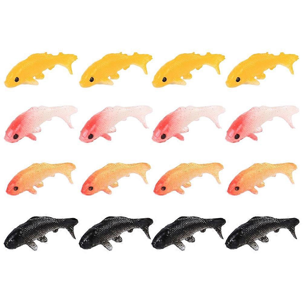 15pcs Artificial Fancy Carp Fish Models Miniature Decorative Aquarium Figures for Home Office Tank Underwater Scene