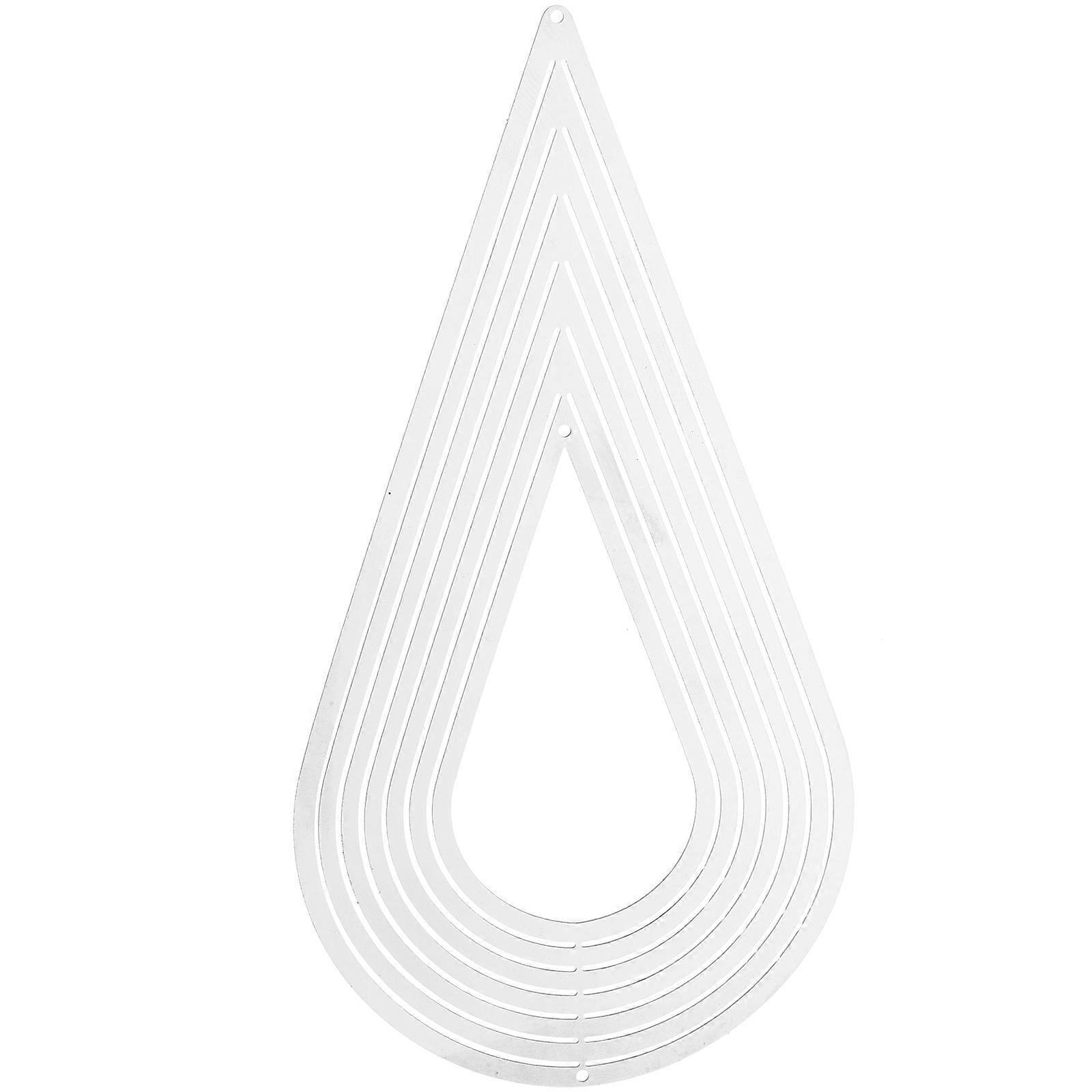 吊り下げ風の彫刻金属風車の彫刻芝生の飾り屋外シルバー6.1×3.1×3.1in照明装飾1パック