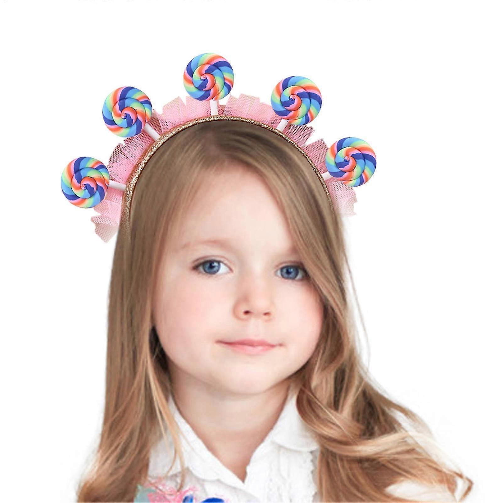 Lollipop Headband  Soft Comfortable Candy Headband for Birthdays, Holidays and Parties