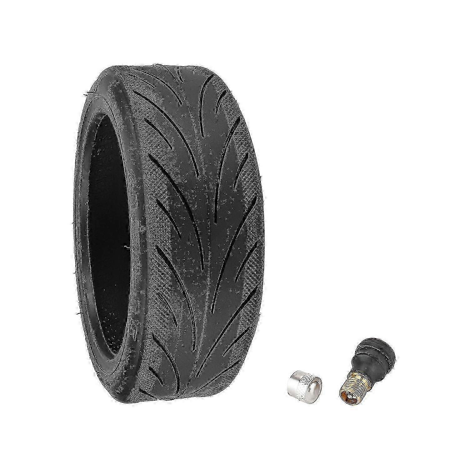 A 10-inch, widened and thickened 60/70-6.5 Tubeless Tire with an Air Nozzle, suitable for a G30 Max