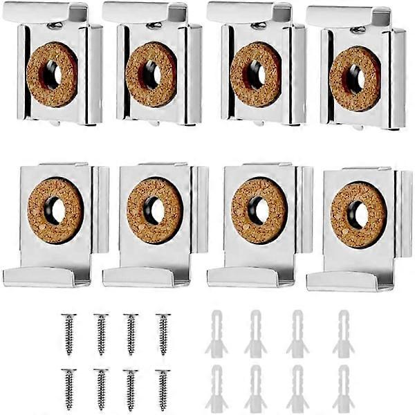 Wall Mounted Mirror Bracket Adjustable 8 pcs