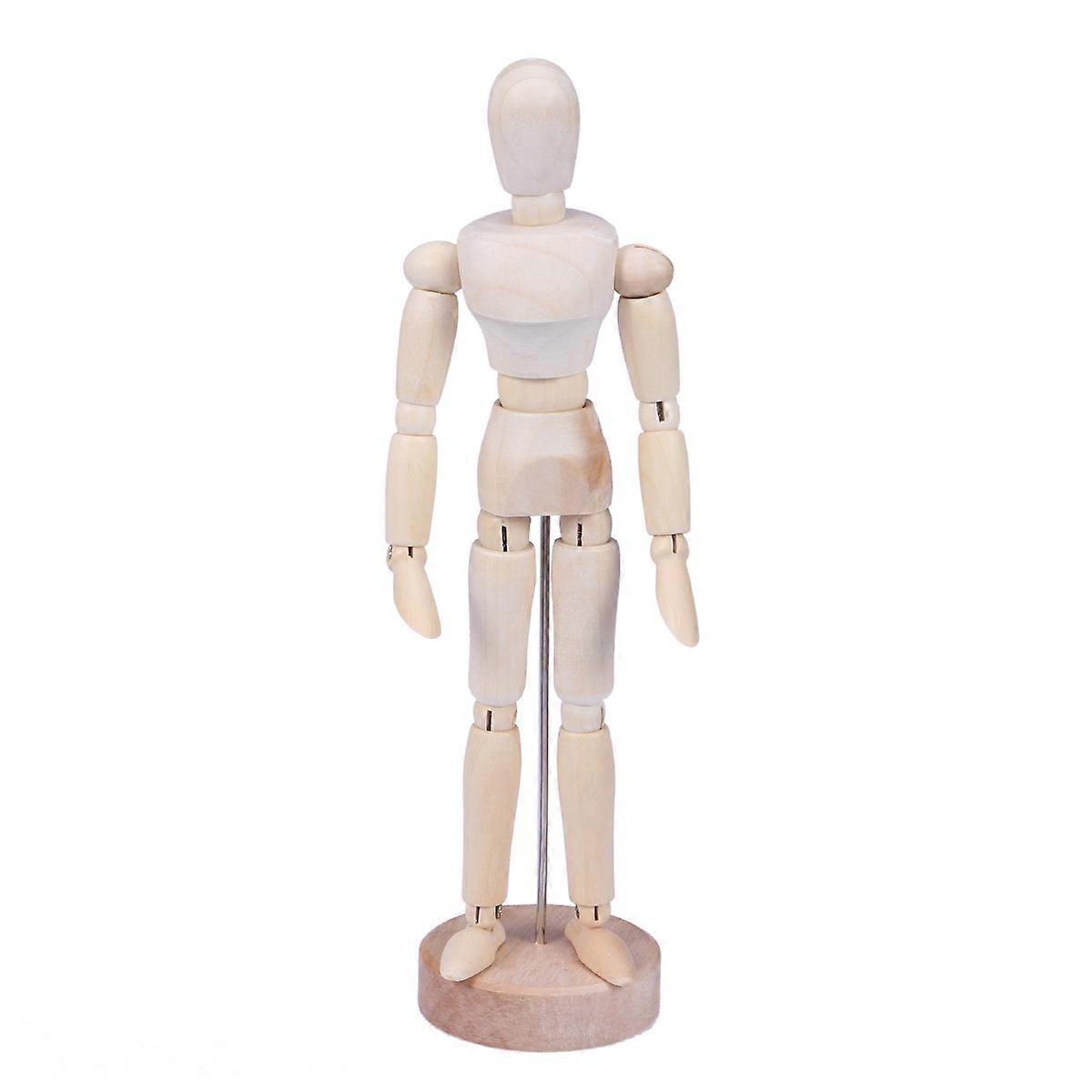 Wooden Joints Decorative Model for Photo Prop Craft Khaki Color Great for Desktop Ornament 7 Inch