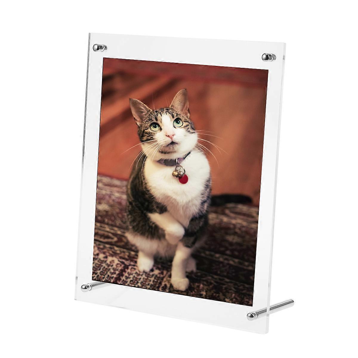 Transparent Acrylic Photo Frame Set for Decoration Use Simple Shape Design Fit for Photo Perfectly 8 Inch A5 Inner Size 16x22CM