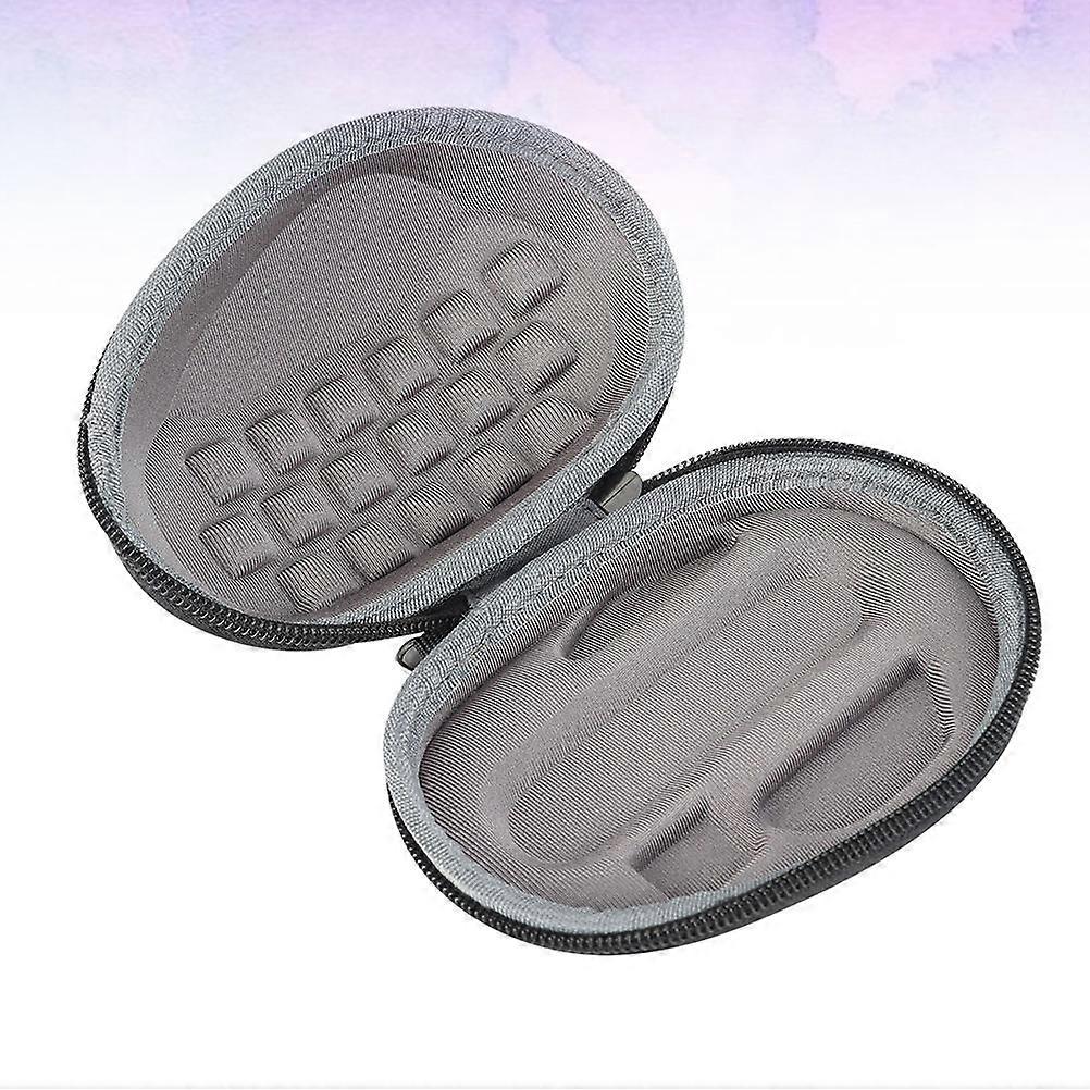 Portable Mouse Case with Crushresistant Design and Lanyard for Easy Carry Black Storage Use