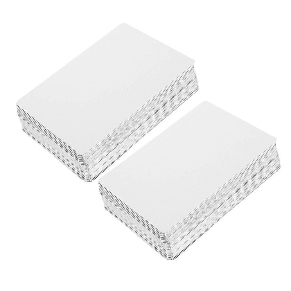 200pcs Sublimation Business Card Blanks, Thick Aluminum Alloy, DIY Printing for Unique Identity, Standard Size for Office and Personal Use
