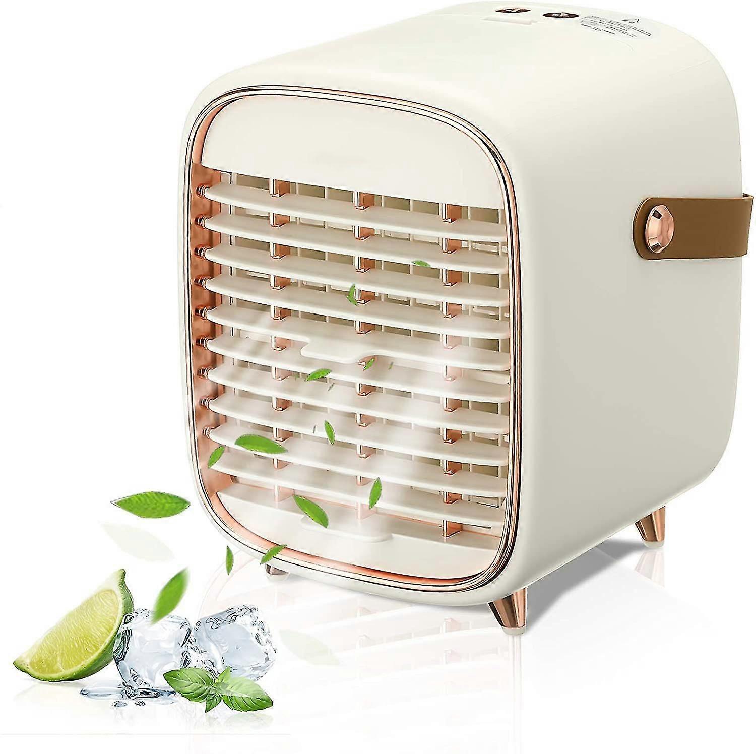 Portable Air Conditioner, Air Cooler With 3 Speeds, Cooling Fan With Atomization & Spray Timing Functi