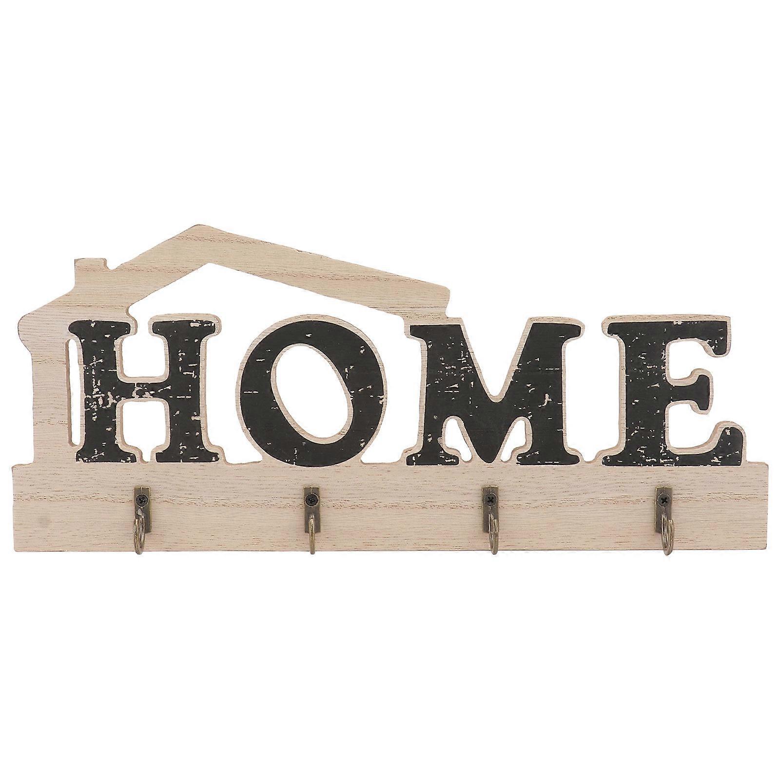 Wall Mounted Clothing Hook for Home Use Black Plastic Classic Design Simple and 1pc