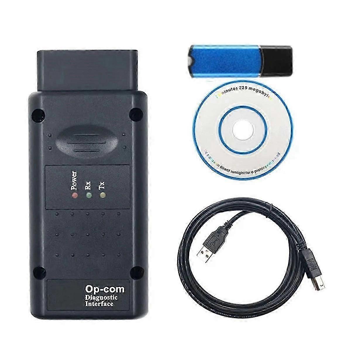 Opcom 2021 med USB-dongleverktøy Op-com V1.95 Flash Op Com V2021 for bilverktøy