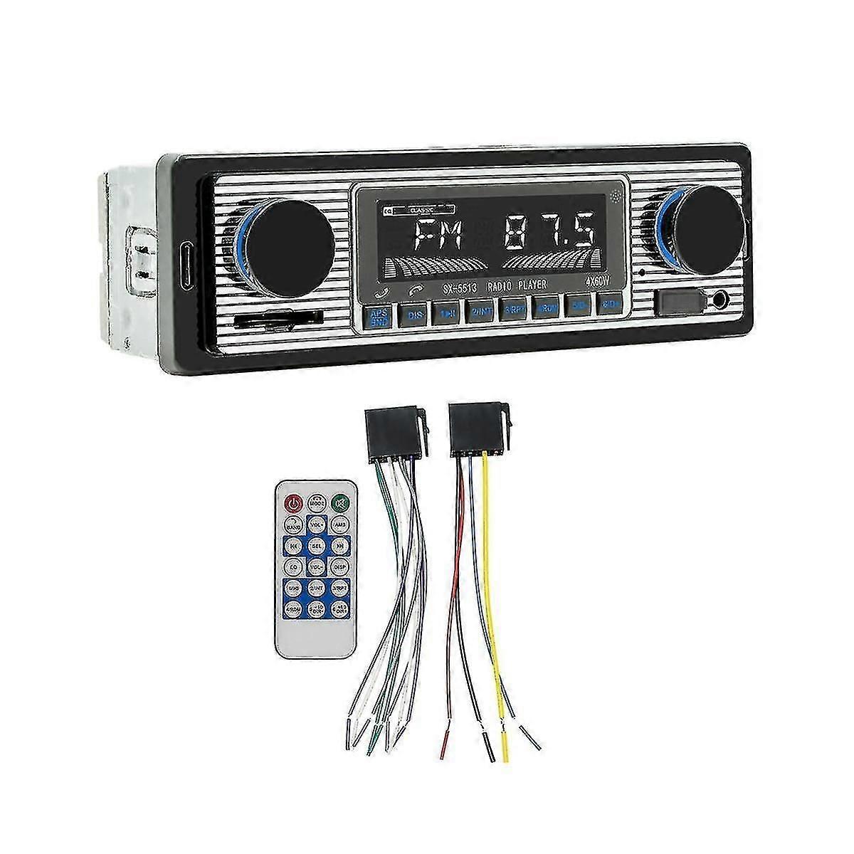 4-channel 60w Bluetooth Car Radio Car Mp3 Player Plug-in U Disk Car Radio With Wiring Protection Function For Car
