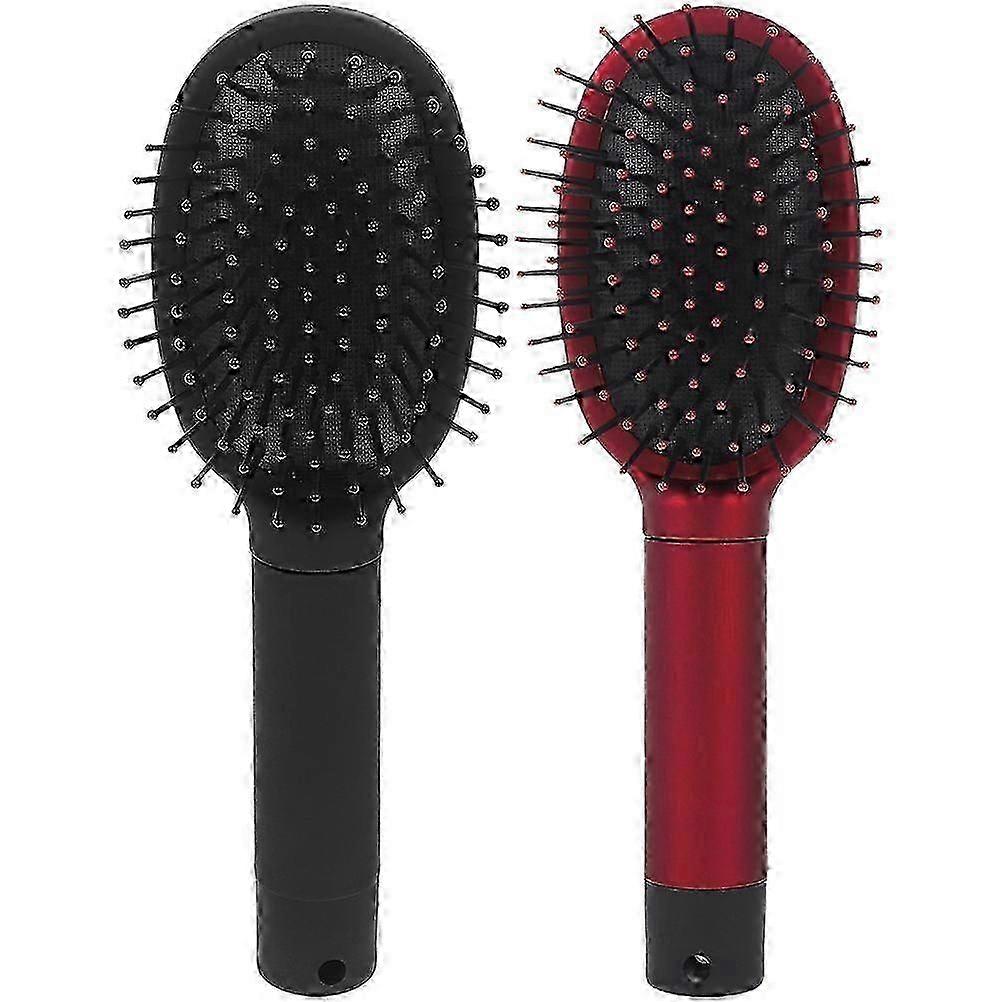 2Pcs Multi-function Hair Comb & Jewelry Storage Box, 20X6CM Plastic Comb Organizer