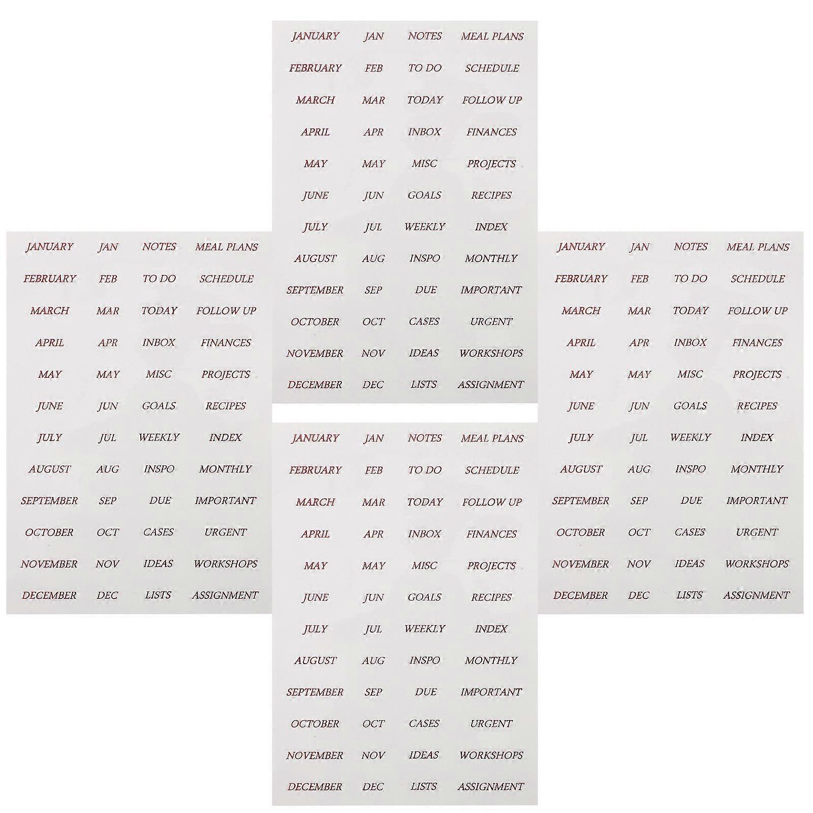 DIY Stickers for Scrapbooking, Perfect for Customizing Gifts and Calendars