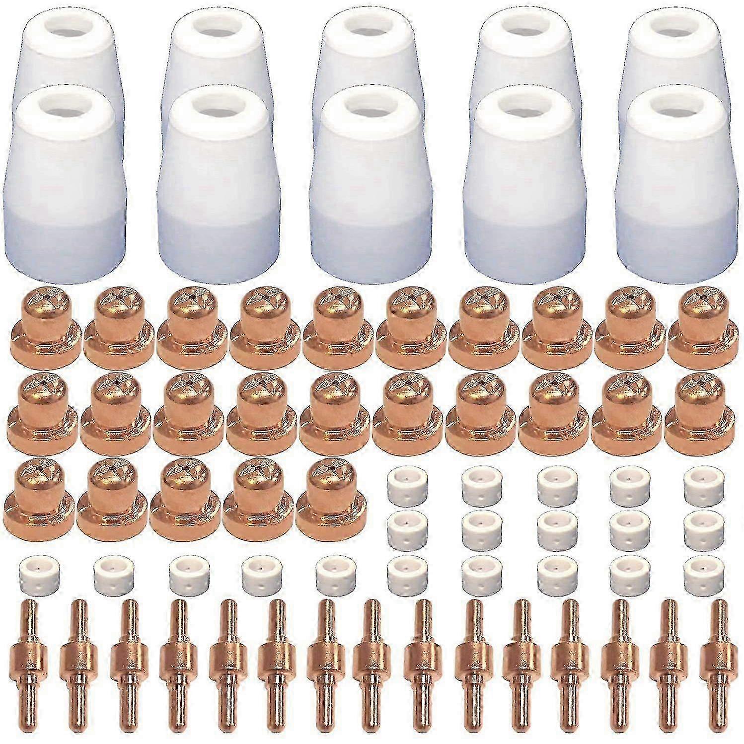 70 Pcs Plasma Cutting Consumables for Cut 40 50 with PT31 LG40 Torch