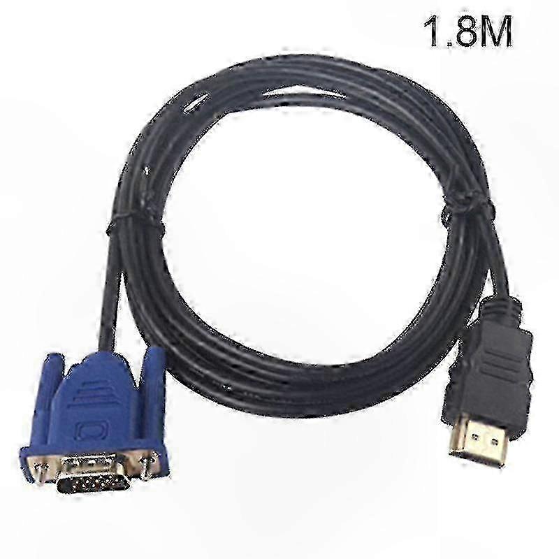 HDMI to VGA Adapter Cable for HDTV LCD Projector Display Monitors Male 15 Pin 1080p Convert Connection Lead Wire