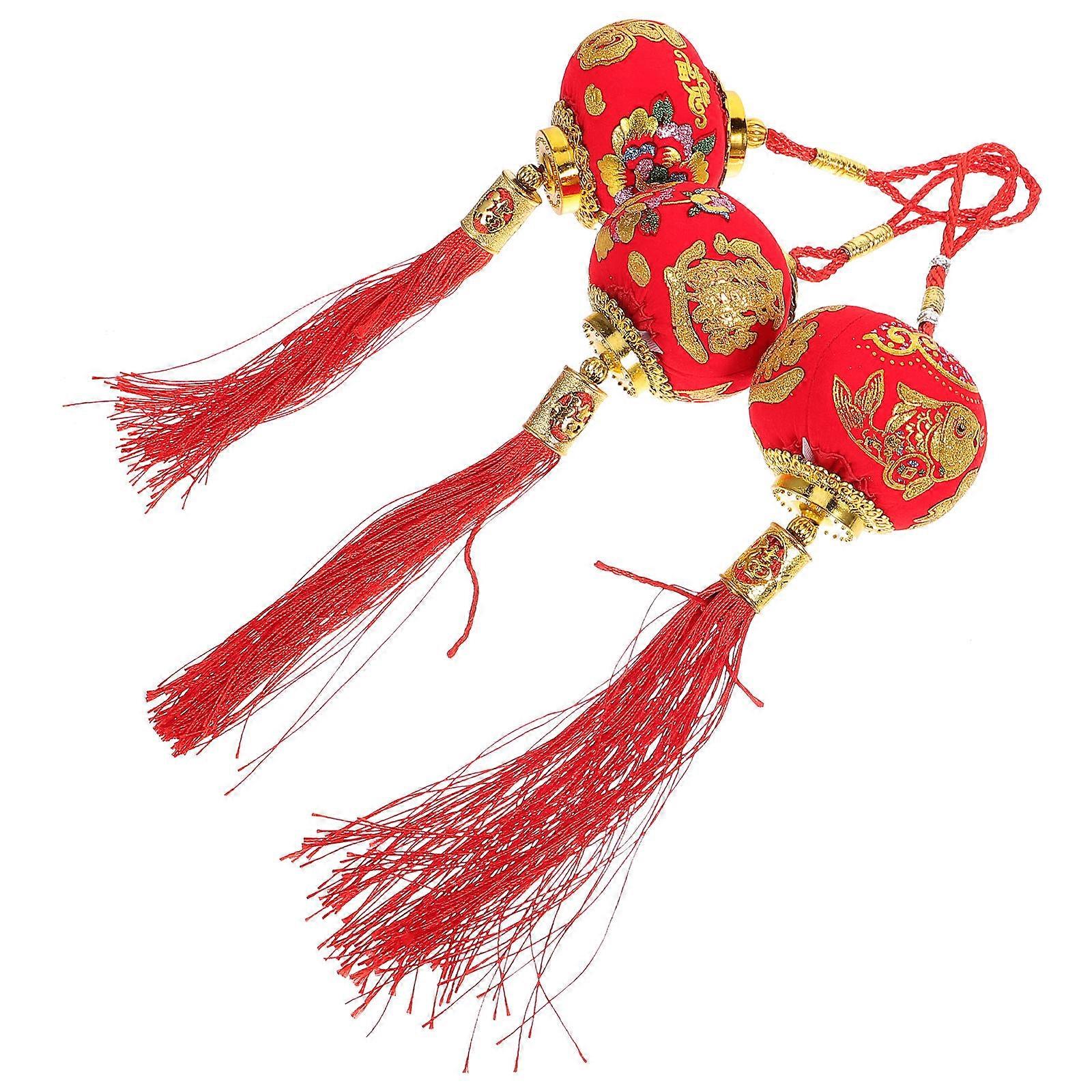 Spring Festival Lantern Pendant 1Pc Decorative Prop Suitable For New Year Celebration In Red With Hanging Ornament Function