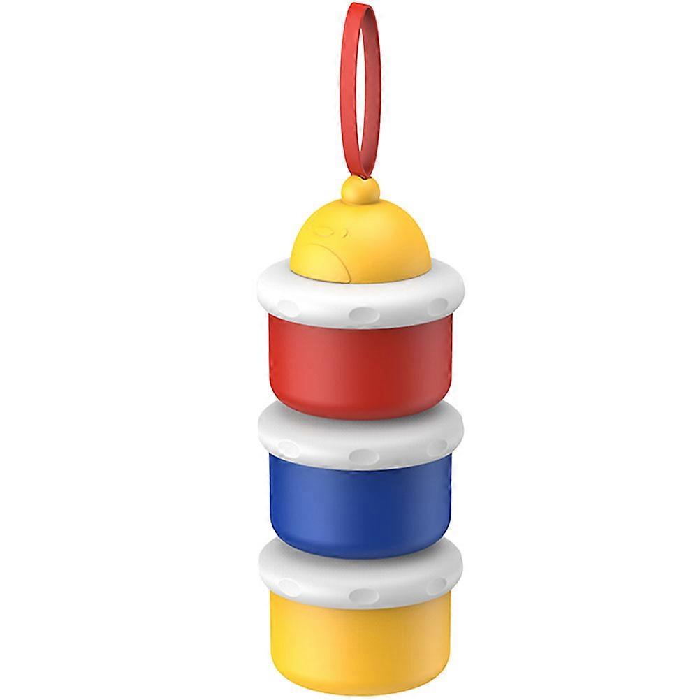 Multi-Layer Formula Holder Food Supplement Box Adorable Design Portable Travel Use 1Pcs