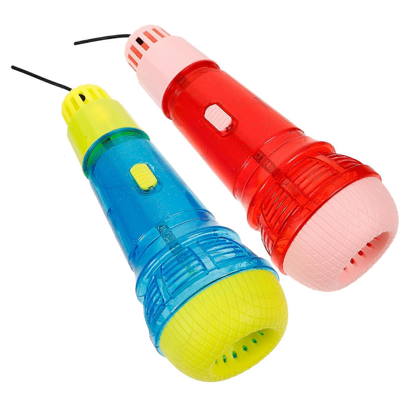 Lightweight Microphone Shape Echo Sound Toy For Kids Perfect For Carnival Celebrations 2Pcs