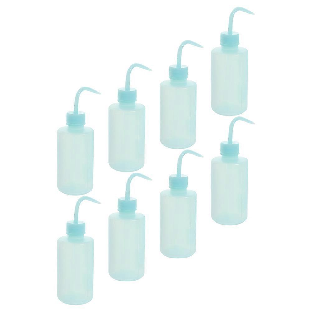 Blue Plastic Watering Bottle for Gardening 8pcs Set with Flexible and Durable Design 0.5L