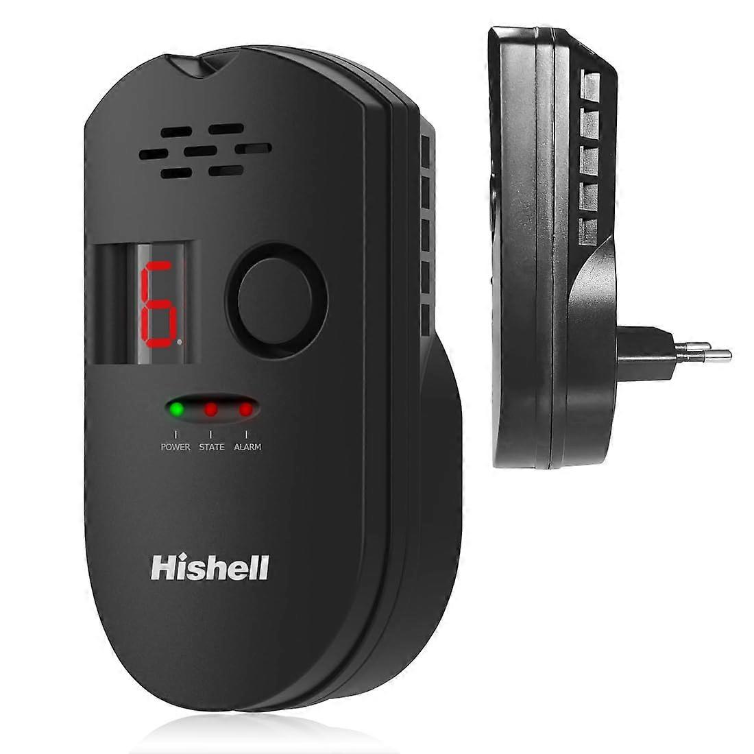 Portable Gas Detector With Alarm For Methane Propane Butane, Handheld, Compact Plastic Housing, Home Use
