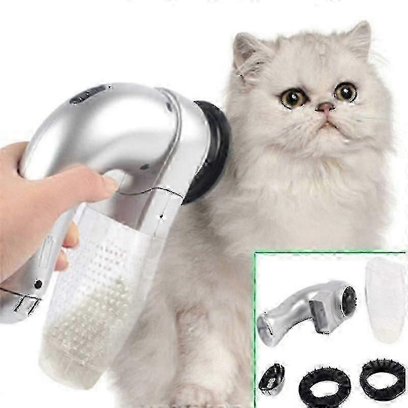 コードレスペットヘア掃除機ブラシ-犬/猫用トリマー付きグルーミングツール(混乱のない脱落制御)_MM2