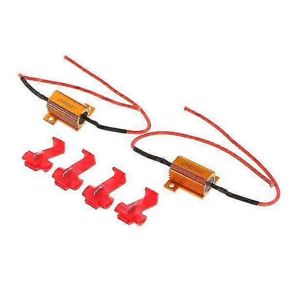 2025 3x2 Pieces 12V 25W Load Resistor Fix Turn Signal LED Bulb Flash 10 ohm