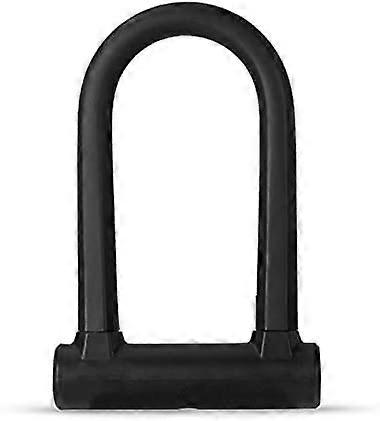 U-Lock Anti-Theft Bicycle Lock for MTB Road Bike Mountain Bike Motorcycle, Steel Security Lock with Keys, Black