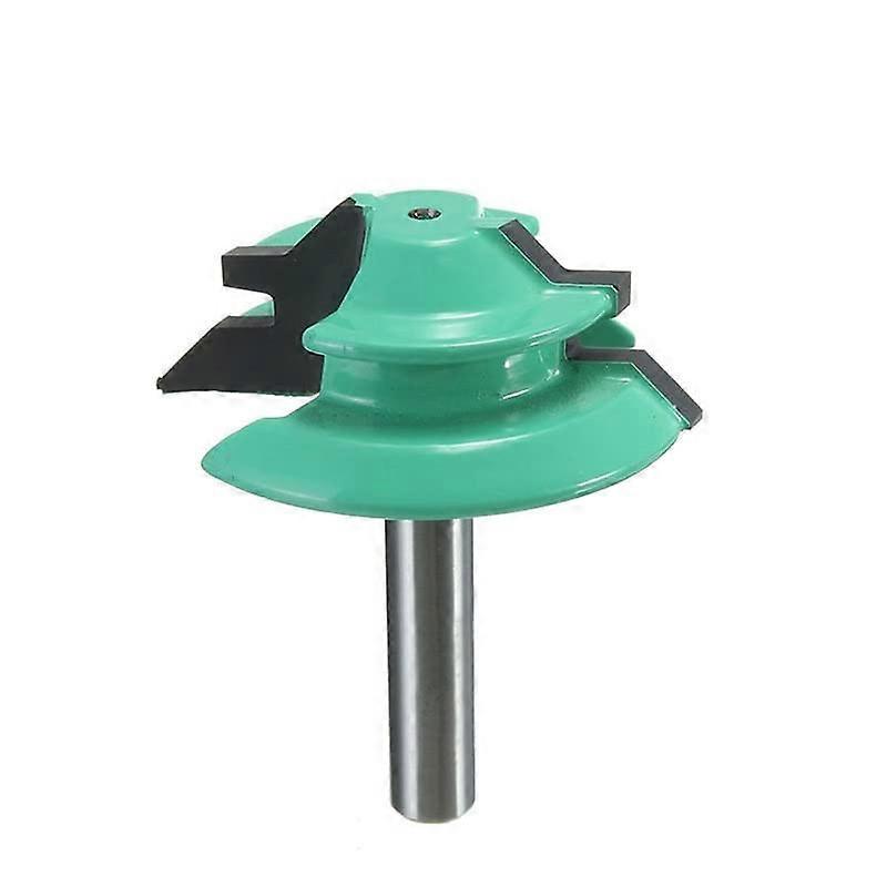 1 x 1/2 inch 1/4 inch Shank Router Tenon 45 Degree for Wood Sealing Enjoyu Housing Fraising Cutter Right Angle CNC Bit Tool (Size: S00602)