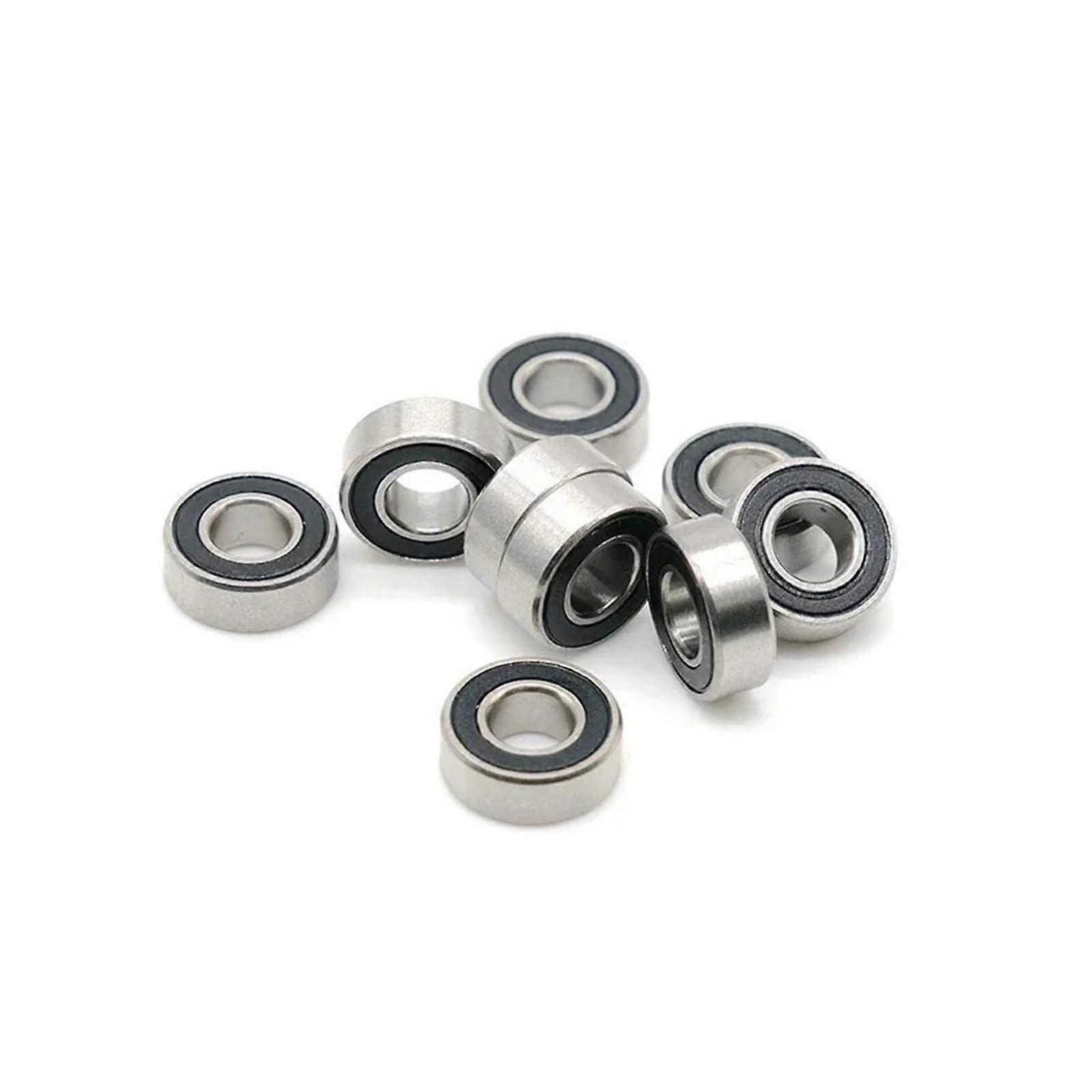 698RS Bearing 8x19x6mm ABEC-7 Sealed Black 10-Pack