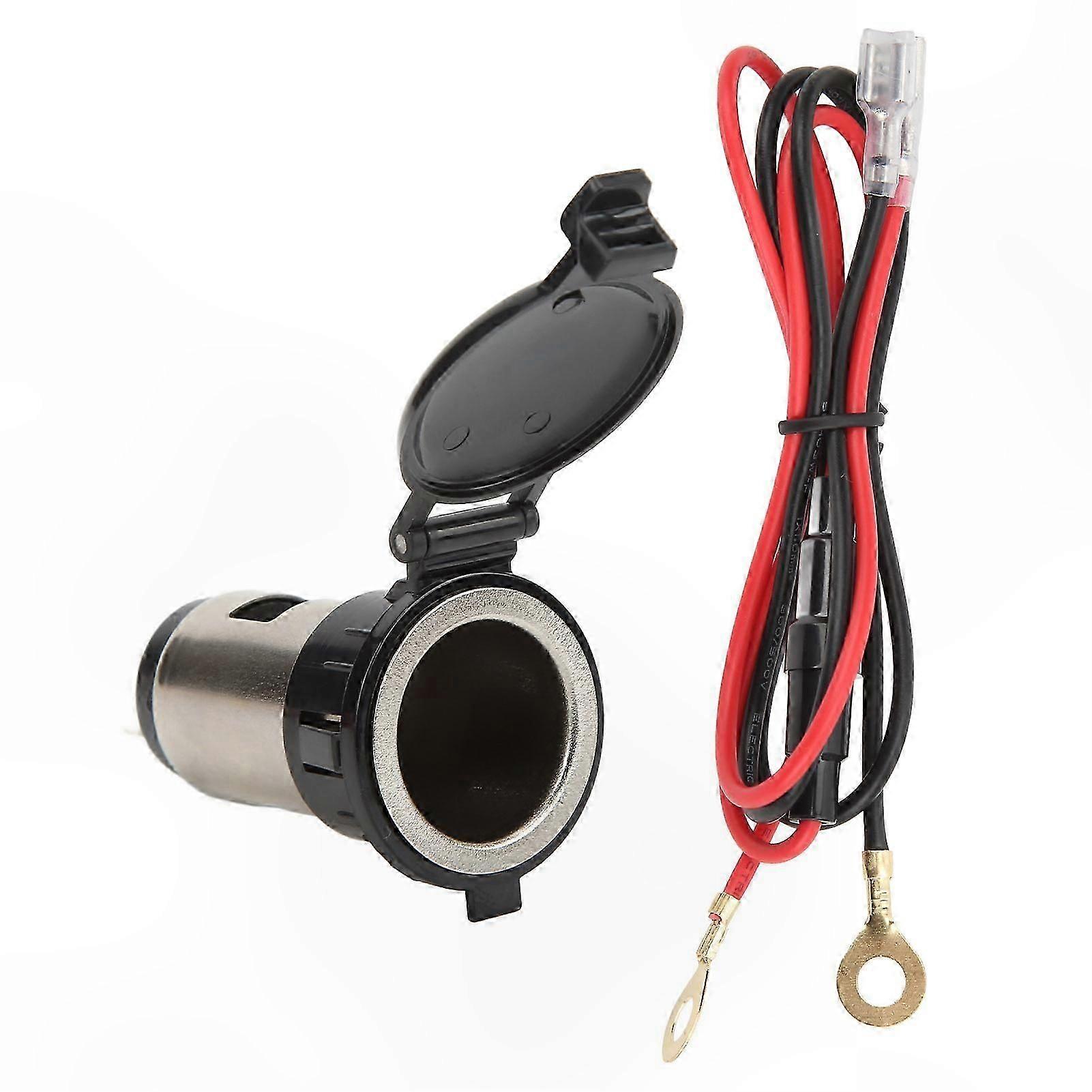 Universal 12-24V stikkontakt til køretøjer, både, autocampere og motorcykler