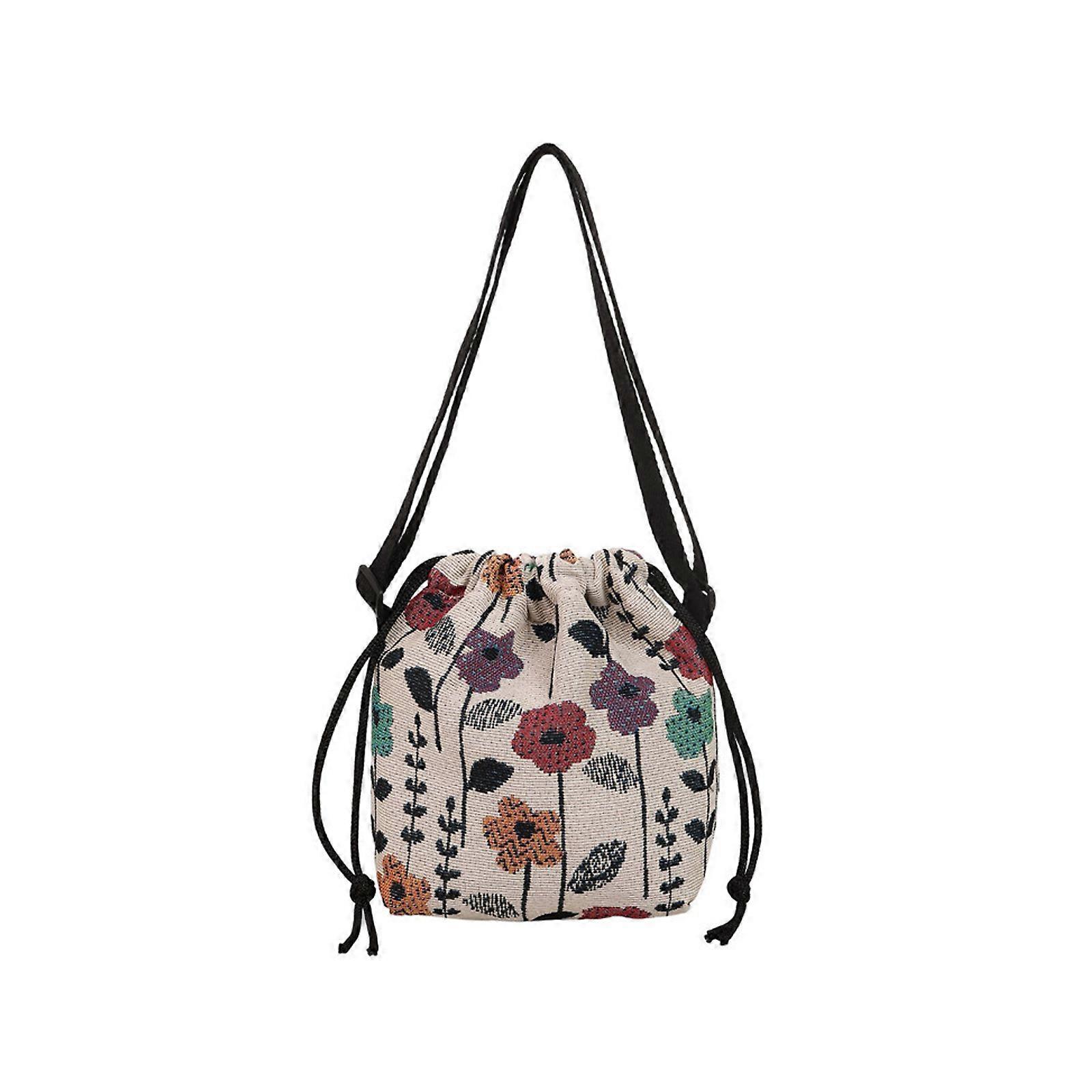 Stylish Printed Canvas Bag for Daily Use Roomy Interior Multipurpose Casual Work Commuters Bags Shoulder Purse Multicolor