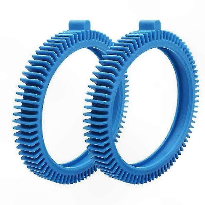 2-Pack Blue Front Tire Set for Pool Cleaner Compatibility with Hayward Phoenix