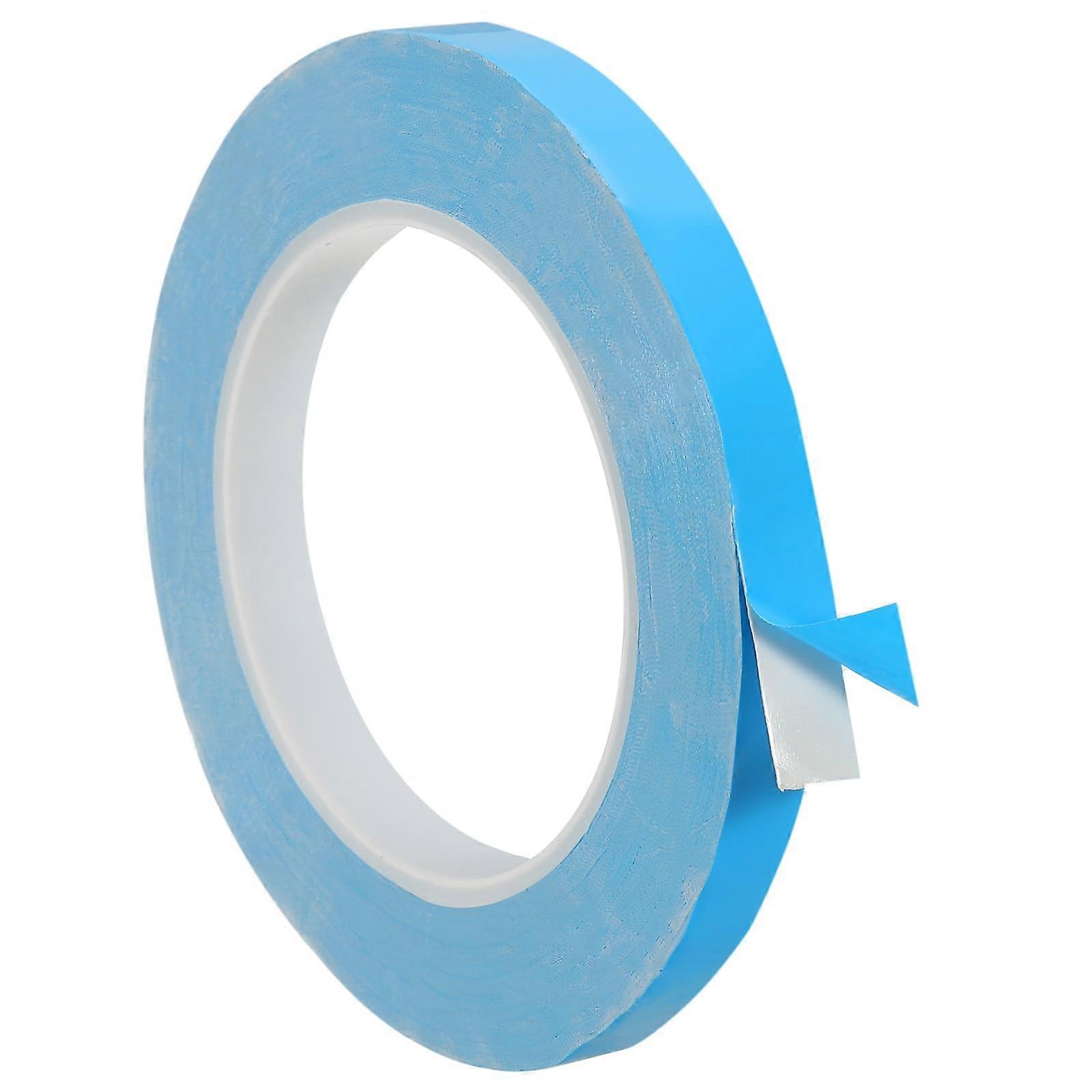 Thermal Adhesive Tape 25m x 10mm x 0.2mm Double-Sided Conductive Tape for Heatsink LED GPU CPU IC Chip, Blue