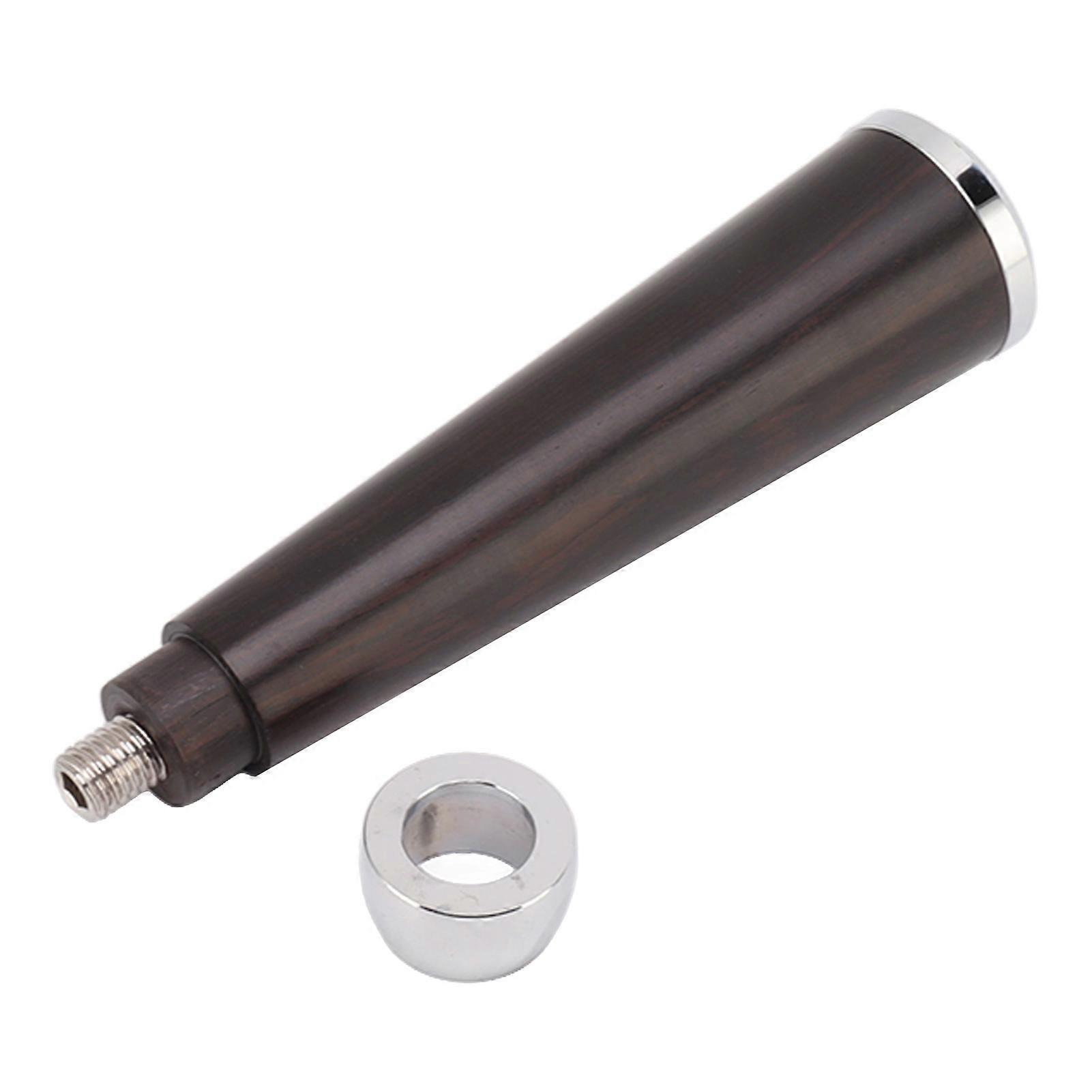 Coffee Portafilter Handle with M10 Thread, Ergonomic Ebony Wood Handle for Home