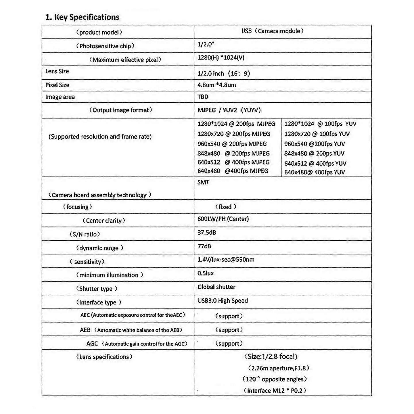 Für usb30 13mp 123 Global Shutter Kamera für winlinuxandroid