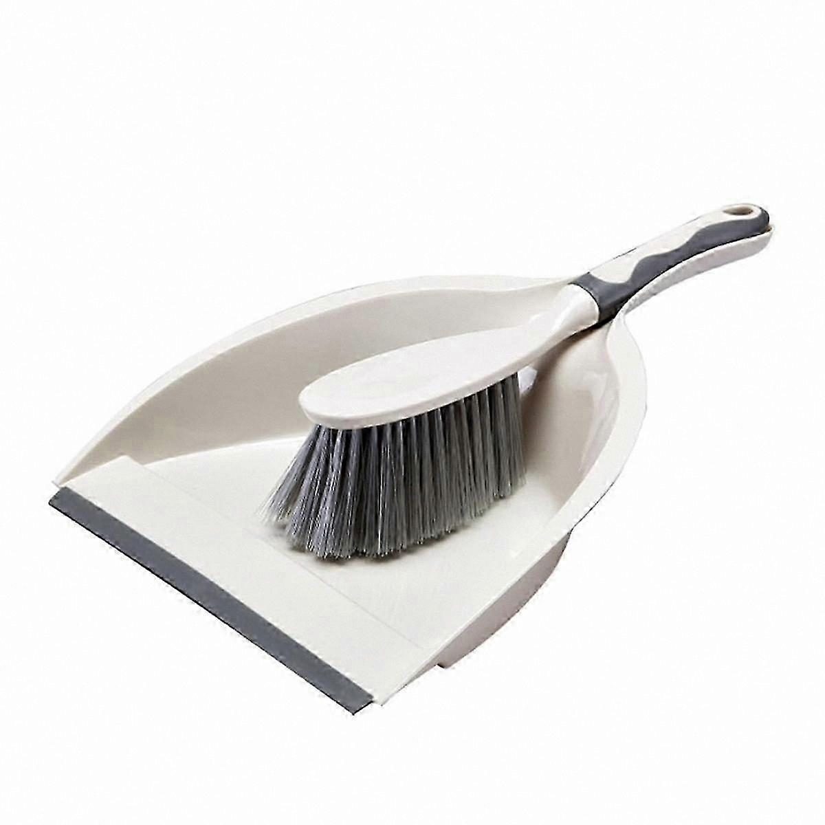 Compact Handheld Broom and Dustpan Combo - Portable Cleaning Set with Handle for Indoor Use