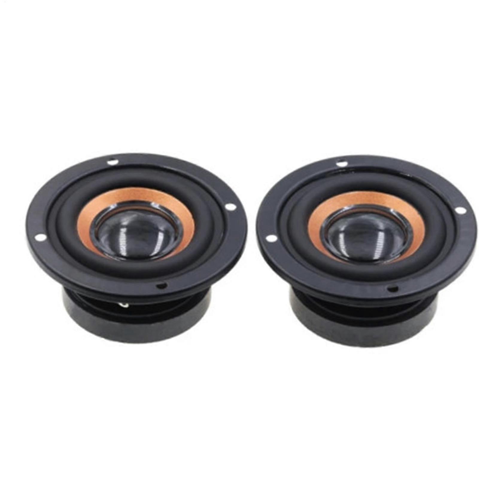 Home Audio Bass Speaker 1 Pair of Replacement Bass Speakers, 2 Inch Subwoofer, Entertainment Speaker, Audio Woofer, Left and Right Channels for Game