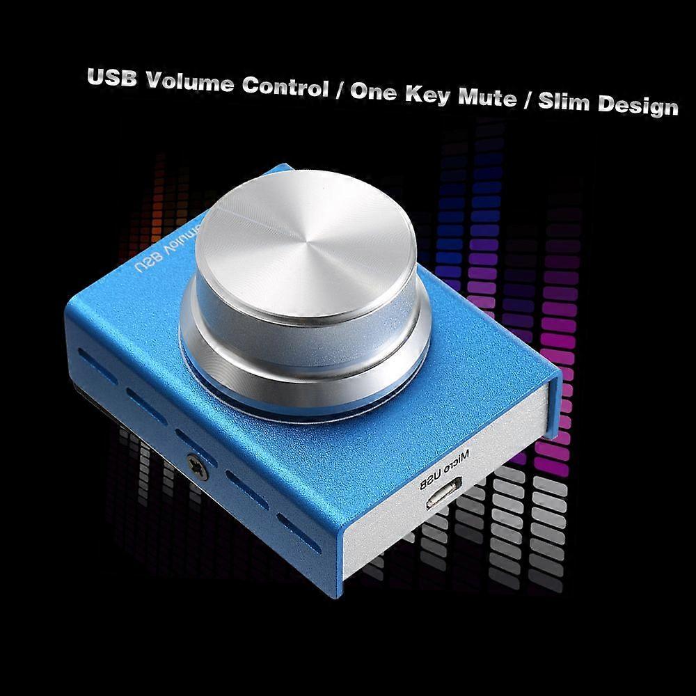 USB Volume Control Computer Speaker Audio Volume Controller Adjuster with One Key Mute Function