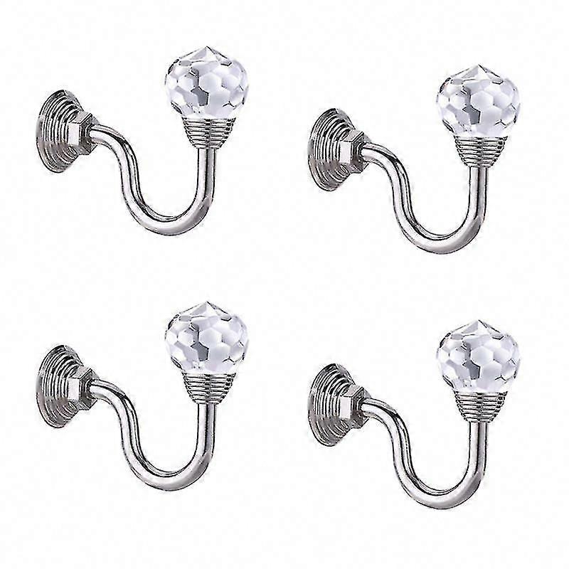 4pcs Curtain Holdback Hooks for Window Drapes