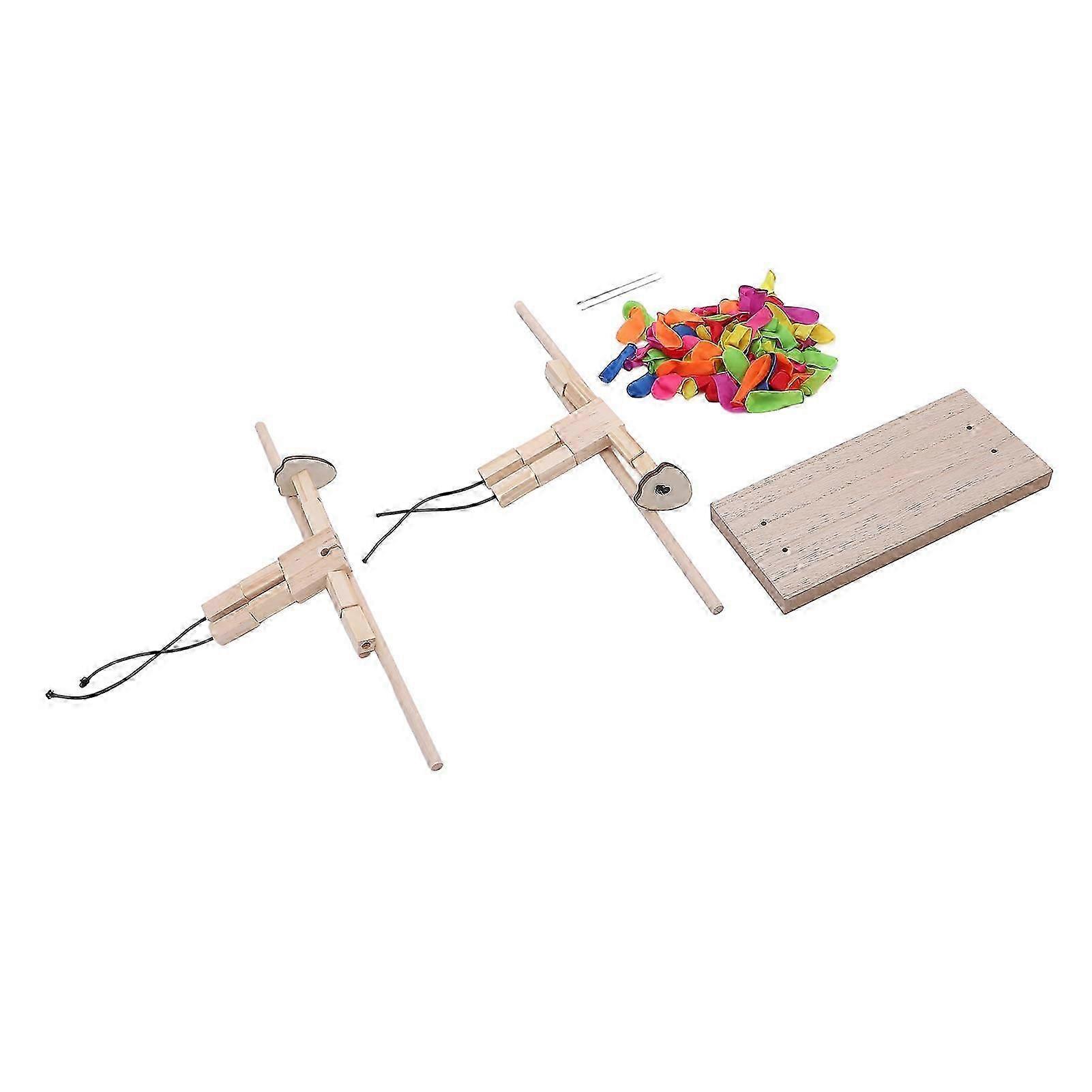 Fencing Puppets Fun Exciting Interactive Handmade Wooden 2 Player Balloon Man Battle for Toys