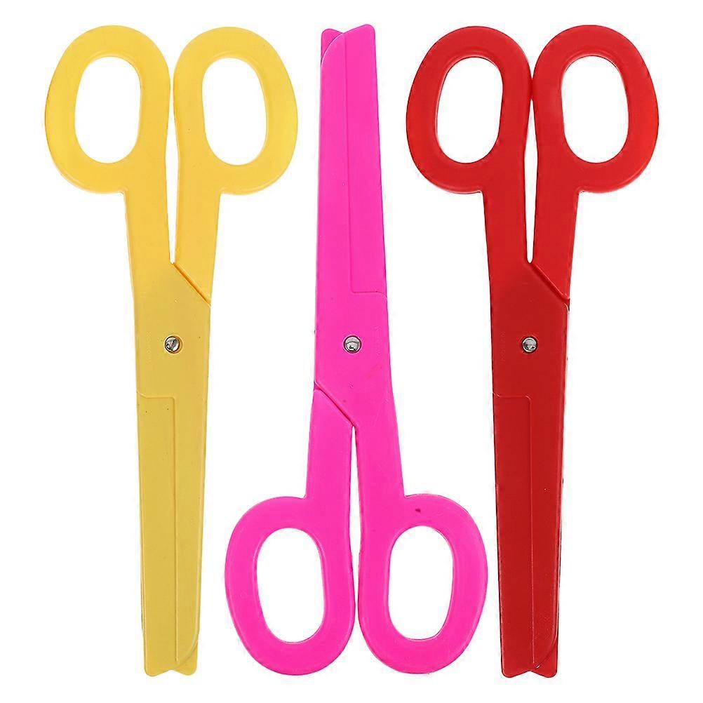 Stage Show Prop Giant Scissors for Stage Performance Multi Plastic with Dramatic Visual Effects 3Pcs
