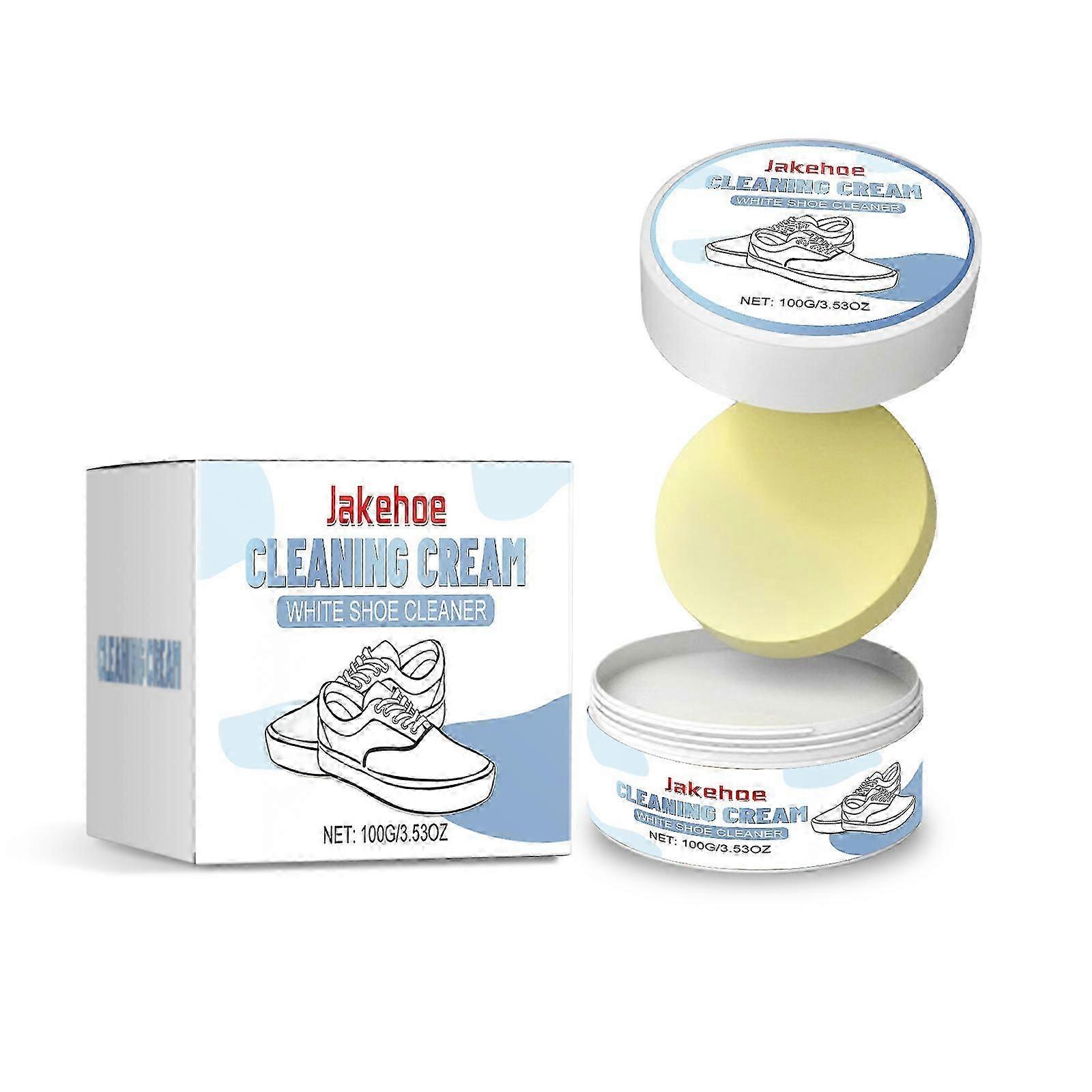 Jakehoe shoe cleaning cream is gentle and effective in removing stains, dirt, and multi-functional shoe cleaning