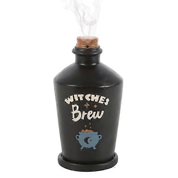 Something Different Witch's Brew Drinks Bottle Incense Cone Holder Black One Size