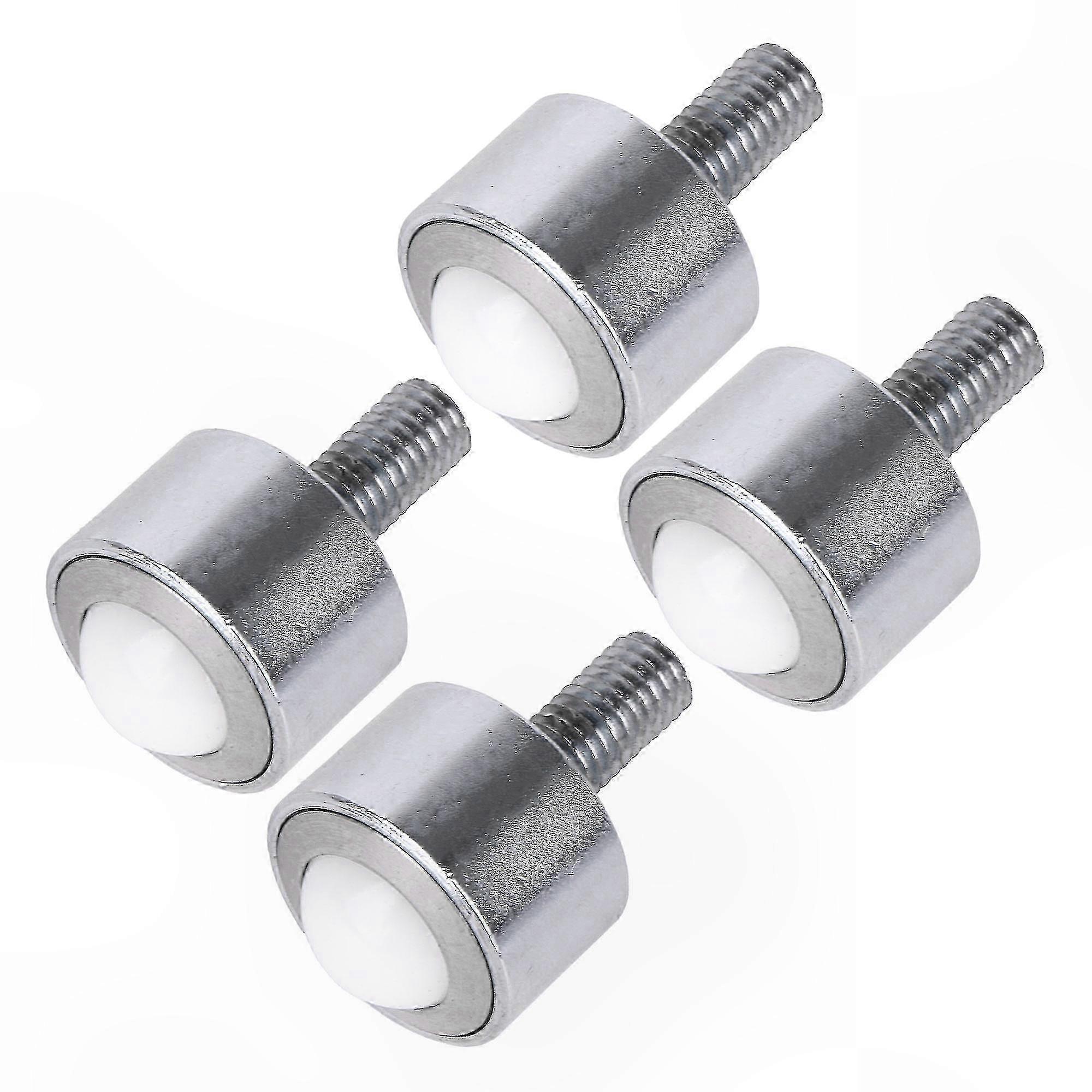 Nylon Rolling Ball Transfer Bearing Caster 0.59 Inch 99 Lbs Capacity Steel Wheel Multi-Directional Movement重型应用适用